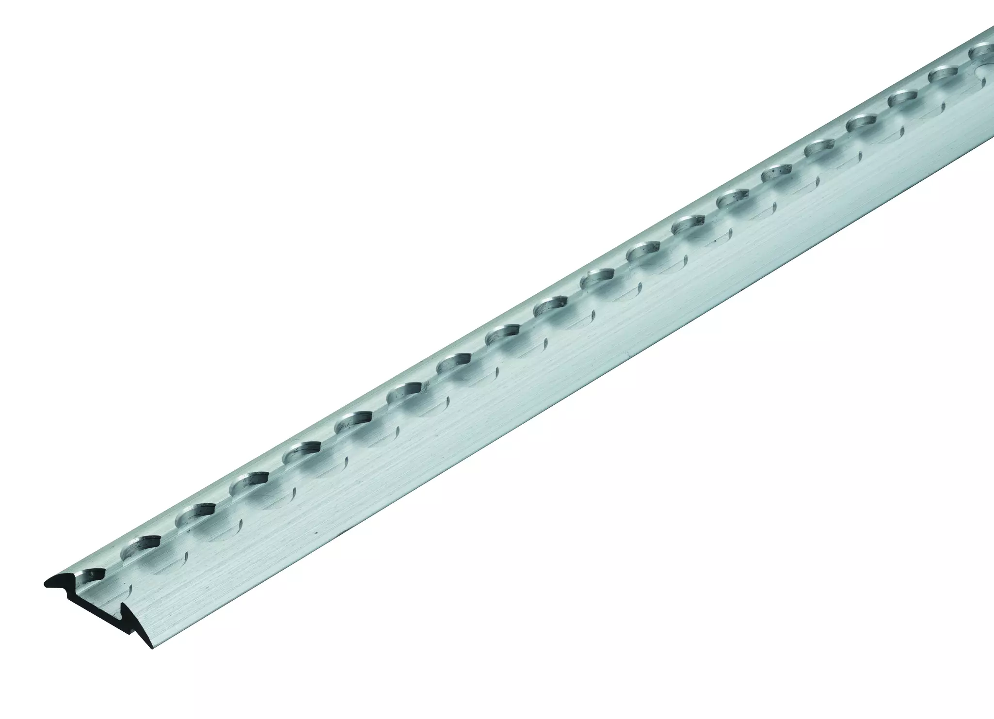 Airline tracks rail, heavy-duty, semi-circular